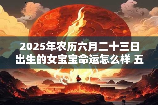 2025年农历六月二十三日出生的女宝宝命运怎么样 五行查询