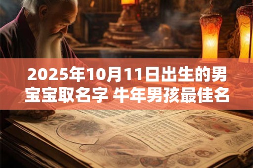2025年10月11日出生的男宝宝取名字 牛年男孩最佳名字推荐