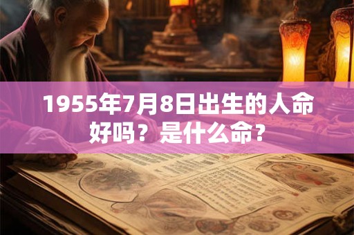 1955年7月8日出生的人命好吗？是什么命？