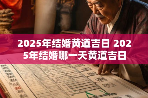 2025年结婚黄道吉日 2025年结婚哪一天黄道吉日