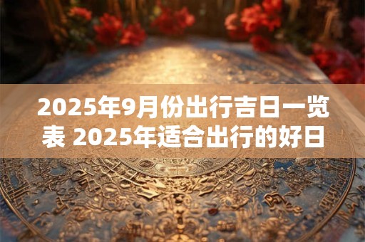2025年9月份出行吉日一览表 2025年适合出行的好日子