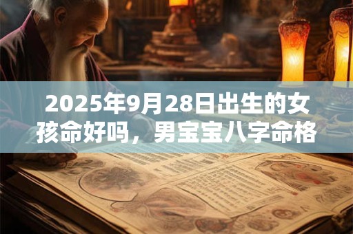 2026年9月28日出生的女孩命好吗，男宝宝八字命格