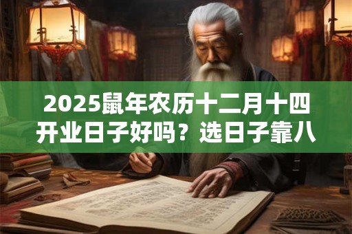 2025鼠年农历十二月十四开业日子好吗？选日子靠八字五行