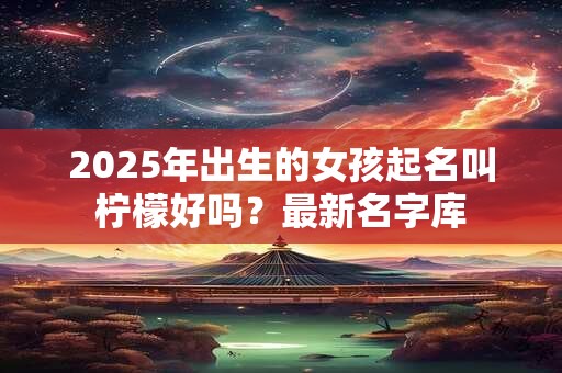 2025年出生的女孩起名叫柠檬好吗？最新名字库