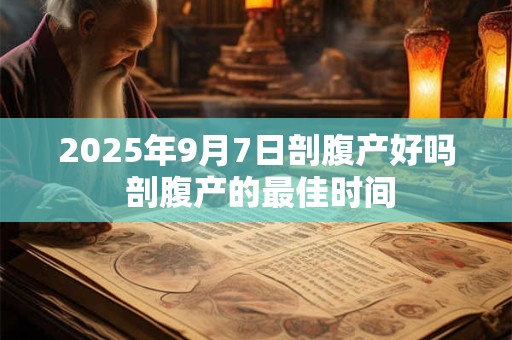 2025年9月7日剖腹产好吗 剖腹产的最佳时间