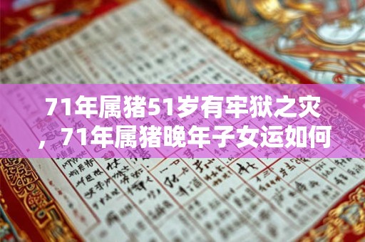 71年属猪51岁有牢狱之灾，71年属猪晚年子女运如何？