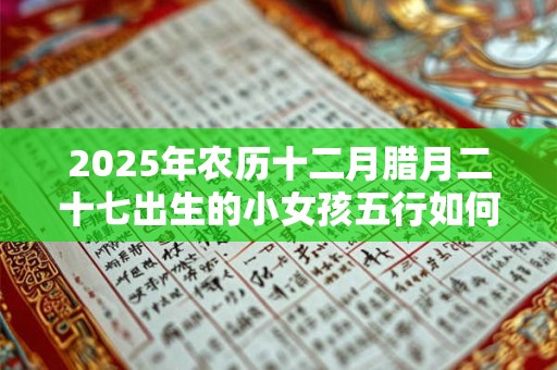 2025年农历十二月腊月二十七出生的小女孩五行如何,取名宜用字