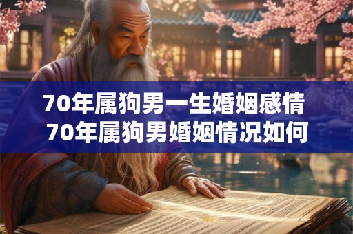 70年属狗男一生婚姻感情 70年属狗男婚姻情况如何