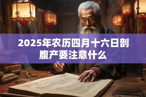 2025年农历四月十六日剖腹产要注意什么