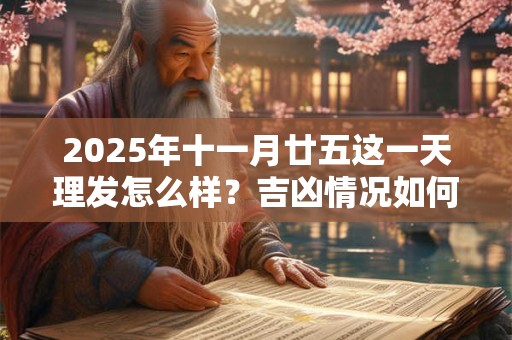 2025年十一月廿五这一天理发怎么样？吉凶情况如何