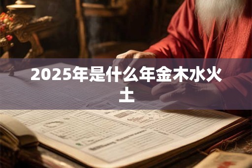 2025年是什么年金木水火土