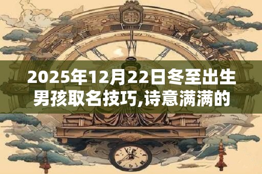 2025年12月22日冬至出生男孩取名技巧,诗意满满的名字