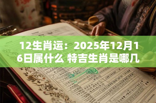 12生肖运：2025年12月16日属什么 特吉生肖是哪几个