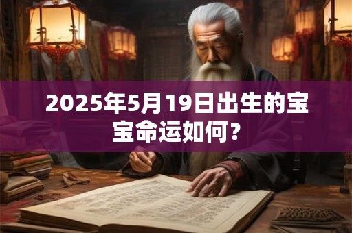 2025年5月19日出生的宝宝命运如何? 2025年5月19日出生的宝宝命运如何?
