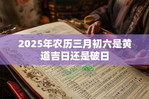 2025年农历三月初六是黄道吉日还是破日