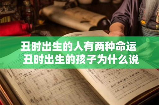 丑时出生的人有两种命运  丑时出生的孩子为什么说是富贵命