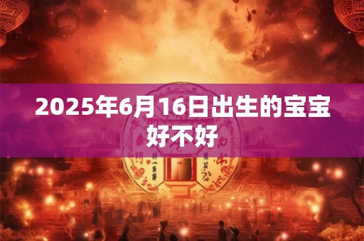2025年6月16日出生的宝宝好不好 2025年6月16日出生的宝宝好不好