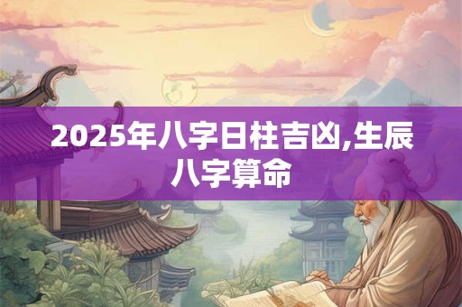 2025年八字日柱吉凶,生辰八字算命
