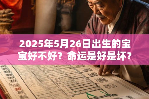 2025年5月26日出生的宝宝好不好？命运是好是坏？