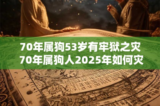 70年属狗53岁有牢狱之灾 70年属狗人2025年如何灾