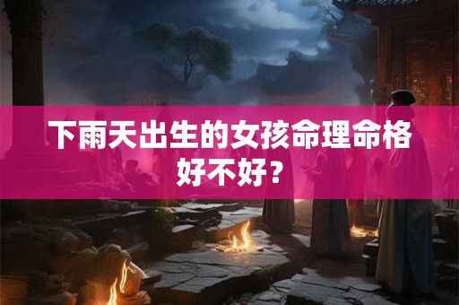 下雨天出生的女孩命理命格好不好？