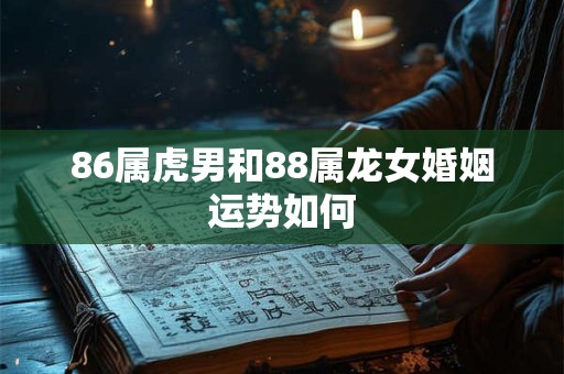 86属虎男和88属龙女婚姻运势如何