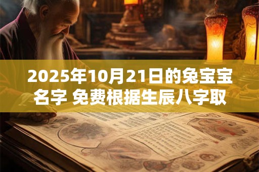 2025年10月21日的兔宝宝名字 免费根据生辰八字取名