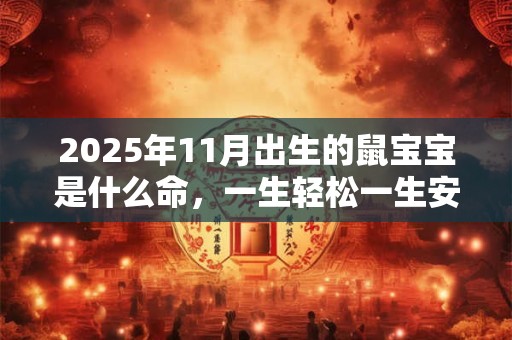 2025年11月出生的鼠宝宝是什么命，一生轻松一生安享富贵
