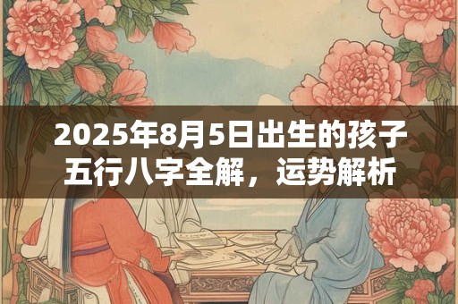 2025年8月5日出生的孩子五行八字全解,运势解析 2025年8月5日出生的孩子五行八字全解,运势解析