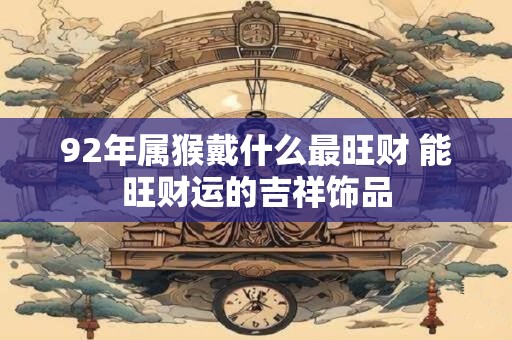 92年属猴戴什么最旺财 能旺财运的吉祥饰品