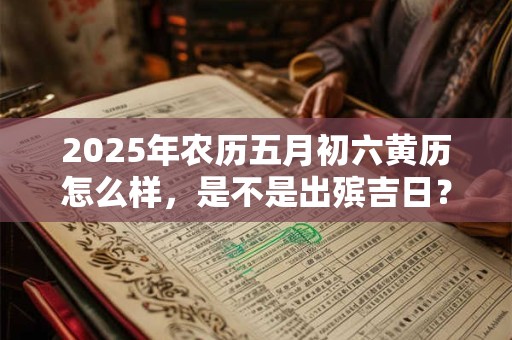 2025年农历五月初六黄历怎么样，是不是出殡吉日？