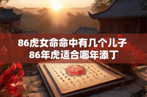 86虎女命命中有几个儿子 86年虎适合哪年添丁