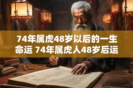 74年属虎48岁以后的一生命运 74年属虎人48岁后运势