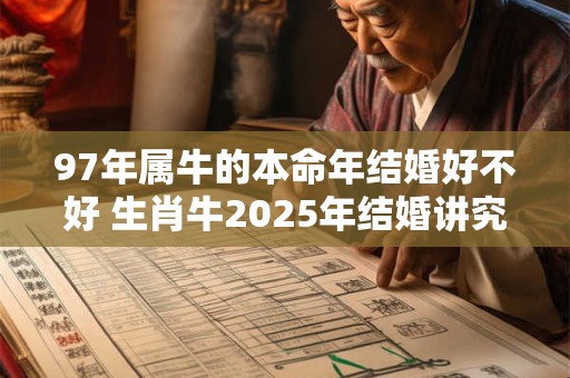 97年属牛的本命年结婚好不好 生肖牛2025年结婚讲究