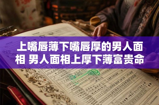 上嘴唇薄下嘴唇厚的男人面相 男人面相上厚下薄富贵命还是贫苦命 上嘴唇薄下嘴唇厚的男人面相 男人面相上厚下薄富贵命还是贫苦命