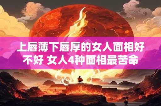 上唇薄下唇厚的女人面相好不好 女人4种面相最苦命