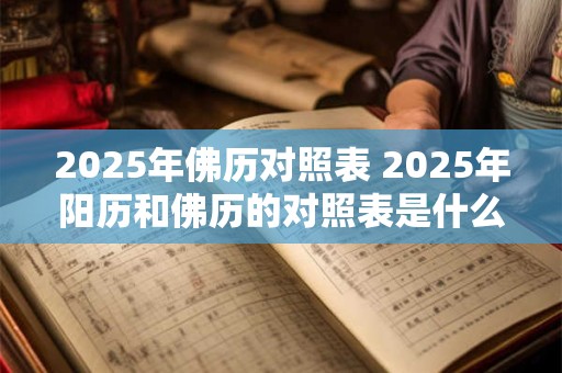2025年佛历对照表 2025年阳历和佛历的对照表是什么