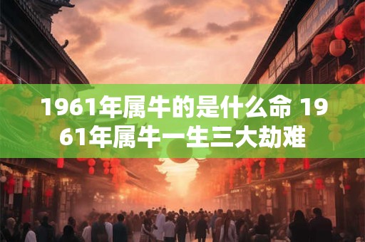 1961年属牛的是什么命 1961年属牛一生三大劫难