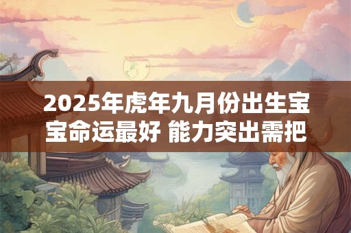 2025年虎年九月份出生宝宝命运最好 能力突出需把握契机