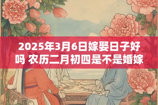 2025年3月6日嫁娶日子好吗 农历二月初四是不是婚嫁吉日