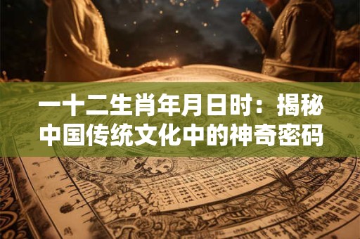 一十二生肖年月日时：揭秘中国传统文化中的神奇密码！