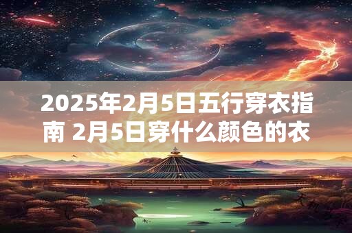 2026年2月5日五行穿衣指南 2月5日穿什么颜色的衣服