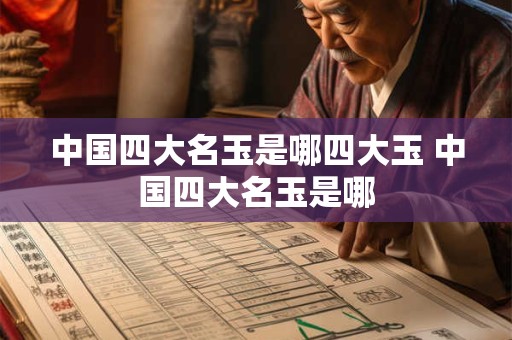 中国四大名玉是哪四大玉 中国四大名玉是哪