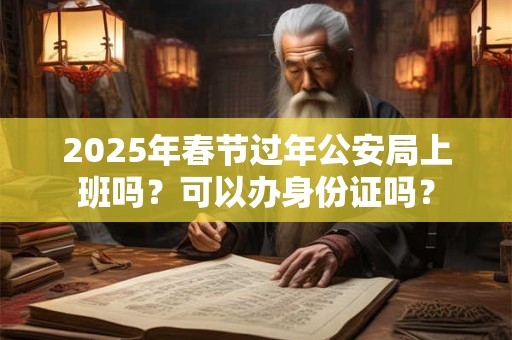 2025年春节过年公安局上班吗？可以办身份证吗？