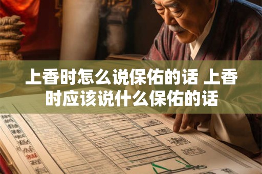 上香时怎么说保佑的话 上香时应该说什么保佑的话