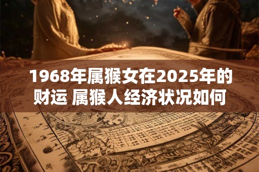 1968年属猴女在2025年的财运 属猴人经济状况如何