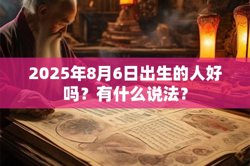 2025年8月6日出生的人好吗?有什么说法? 2025年8月6日出生的人好吗?有什么说法?
