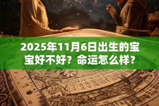 2025年11月6日出生的宝宝好不好？命运怎么样？