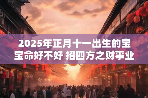 2025年正月十一出生的宝宝命好不好 招四方之财事业顺利