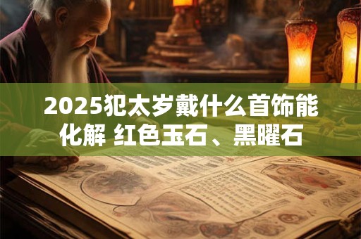 2025犯太岁戴什么首饰能化解 红色玉石、黑曜石